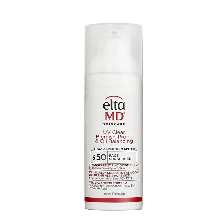 ELTA MD UV Clear Oil-Balancing SPF 50 for Acne-Prone Skin with Niacinamide and Zinc Oxide