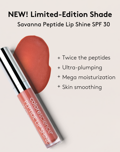 Peptide Lip Shine SPF 30 Savanna 0.13 fl oz